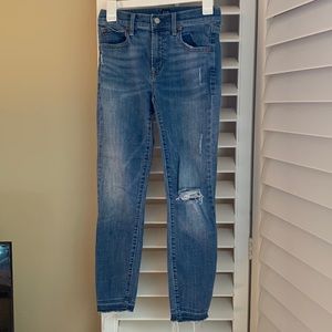 GAP Jeans True Skinny frayed ends